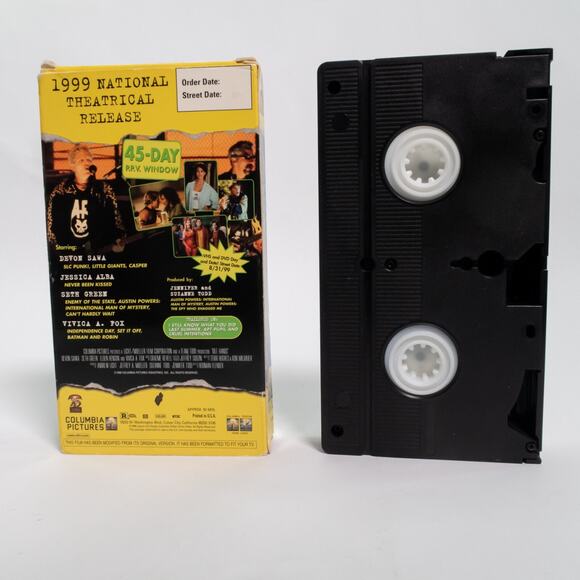 Idle Hands VHS 1999 Horror Jessica Alba Devon Sawa Promotional Copy RARE - Picture 11 of 11